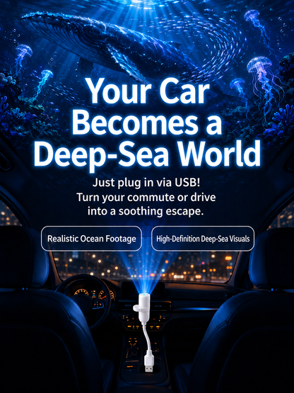 Comauo Ocean & Galaxy Projector: Ultra-HD Sphere Tech, Turns Your Room & Car Into an Aquarium in 1s.